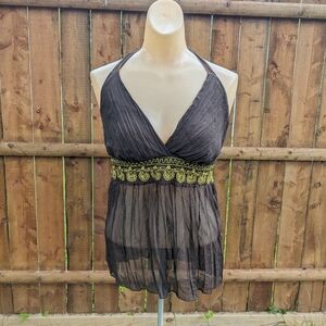 Heart Soul Brown and Gold Tank Top